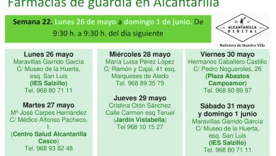 Photo of Farmacias de guardia en Alcantarilla del lunes 26 de mayo al domingo 1 de junio