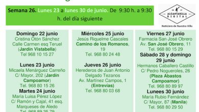 Photo of Farmacias de guardia en Alcantarilla del lunes 23 al lunes 30 de junio
