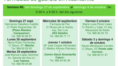 Photo of Farmacias de guardia en Alcantarilla del domingo 27 de septiembre al domingo 4 de octubre